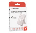 Verbatim Charge 'n' Go Magnetic Wireless Lithium Polymère (LiPo) 10000 mAh Recharge sans fil Rose