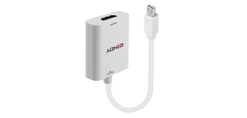Lindy 41069 adaptador de cable de vídeo Mini DisplayPort HDMI tipo A (Estándar) Blanco