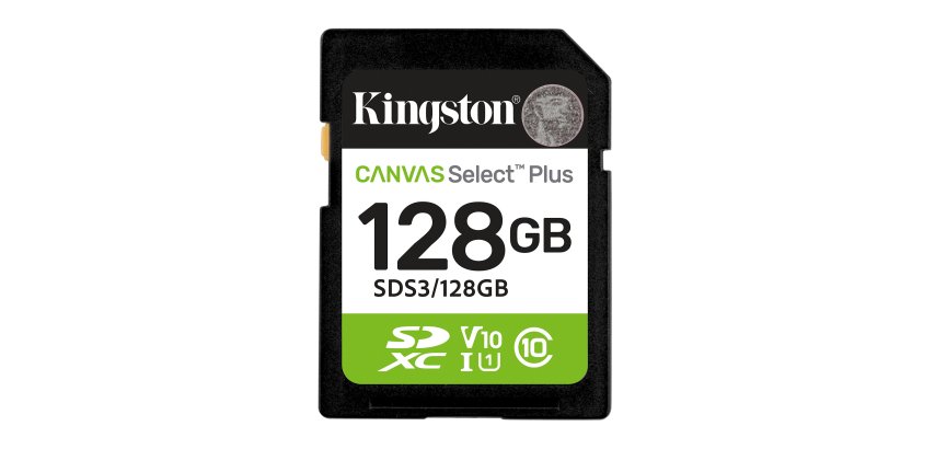 Kingston Technology 128 Go SDXC Canvas Select Plus Gen3 150 Mo/s C10 UHS-I U1 V10