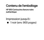 HP 953 Cartouche d’encre noire authentique