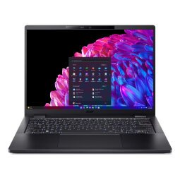 Acer TravelMate P6 TMP614-73 Intel Core Ultra 5 125H Portátil 35,6 cm (14") WSXGA+ 16 GB LPDDR5x-SDRAM 512 GB SSD Wi-Fi 7 (802.11be) Windows 11 Pro Negro