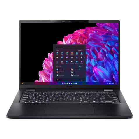 Acer TravelMate P6 TMP614-73-TCO Intel Core Ultra 7 155H Ordinateur portable 35,6 cm (14") WUXGA 16 Go LPDDR5x-SDRAM 1 To SSD Wi-Fi 7 (802.11be) Windows 11 Pro Noir