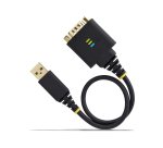 StarTech.com Cavo Adattatore USB a Seriale da 30 cm, Convertitore da USB-A a DB9 RS232 COM Retention con Dadi e Viti Intercambiabili, FTDI IC/ESD, Win/macOS/Linux