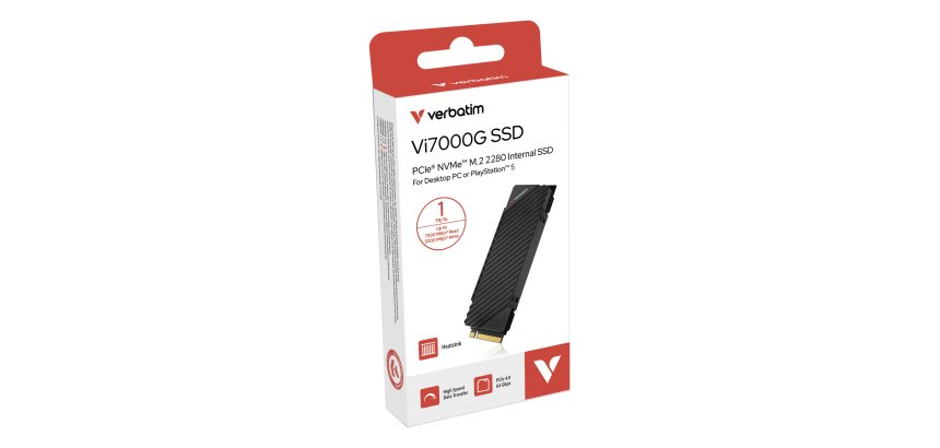 Verbatim Vi7000G PCIe NVMe M.2 SSD 1 TB De ultieme gamingoplossing