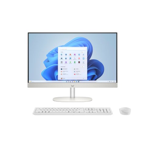 HP All-in-One 24-cr0081nf AMD Ryzen™ 7 7730U 60,5 cm (23.8") 1920 x 1080 pixels PC All-in-One 16 Go DDR4-SDRAM 512 Go SSD Windows 11 Home Wi-Fi 6 (802.11ax) Blanc
