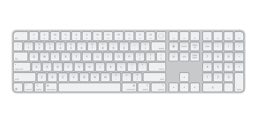 Apple Magic clavier Universel USB + Bluetooth QWERTY Anglais américain Blanc