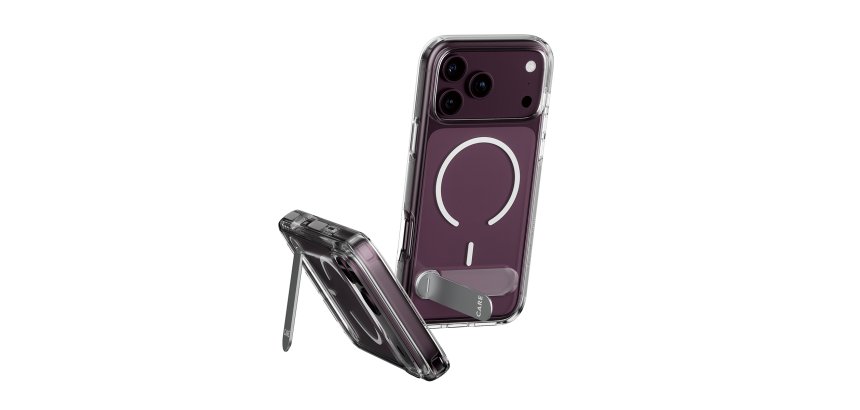 PanzerGlass CARE™ by ® Kickstand Case Transparent w. White MagSafe iPhone 2026 Pro | 17 Pro protective phone case Cover