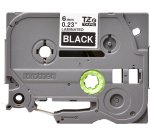 Ruban laminé Brother 6 mm TZE 315 noir écriture blanche