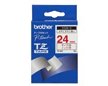 Brother Gloss Laminated Labelling Tape - 24mm, Red/White nastro per etichettatrice TZ