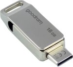 Goodram ODA3 unidad flash USB 16 GB USB Type-A / USB Type-C 3.2 Gen 1 (3.1 Gen 1) Plata
