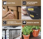 DYMO D1 High-Performance Permanent Polyester Labels | 12 mm x 5.5m Roll | Black Print on White | Self-Adhesive Labels for LabelManager Label Printers | Authentic