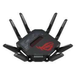 ASUS ROG Rapture GT-BE98 router wireless 10 Gigabit Ethernet Quad-band (2.4 GHz / 5 GHz-1 / 5 GHz-2 / 6 GHz) Nero