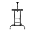 TooQ Ares Soporte de Suelo con Ruedas con Regulación de Altura para Pantallas 60"-100"