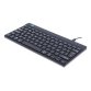R-Go Tools Clavier ergonomique R-Go Compact Break, clavier compact avec logiciel de pause,AZERTY (FR), Filaire, noir