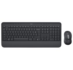 Logitech Signature MK650 for Business - keyboard and mouse set - AZERTY - Belgium - graphite