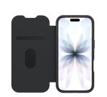 OtterBox React Folio MagSafe Series pour Apple iPhone 17, noir Crystal, transparente/noir