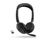 Jabra Evolve2 65 Flex Auriculares Inalámbrico y alámbrico Diadema Oficina/Centro de llamadas Bluetooth Negro