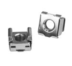 StarTech.com Lot de 20 Vis M6 de 12mm, Écrous Cage à Trous Carrés et Outil de Montage, Kit de Fixation pour Baies de Serveurs, Armoires et Boîtiers de 19" ou 10", Argent - TAA