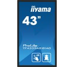 iiyama TF4339AS-B1AG écran plat de PC 108 cm (42.5") 3840 x 2160 pixels 4K Ultra HD LED Écran tactile Noir