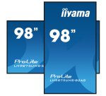 iiyama LH9875UHS-B2AG Écran d'affichage dynamique Écran plat de signalisation numérique 2,48 m (97.5") LED Wifi 500 cd/m² 4K Ultra HD Noir Intégré dans le processeur Android 11 24/7