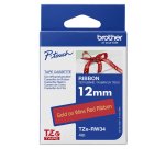 Brother TZE-RW34 nastro per etichettatrice Oro su rosso