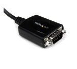 StarTech.com Câble Adaptateur USB vers Série Professionnel de 30cm à 1 Port avec Rétention COM, Adaptateur USB vers RS232, Conforme TAA