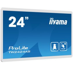 iiyama TW2424AS-W1 computer monitor 60,5 cm (23.8") 1920 x 1080 Pixels 4K Ultra HD Touchscreen Zwart
