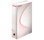 Boîte archives esselte standard carton ondulé recyclable a4 245x345mm dos 80mm assemblage manuel facil coloris blanc