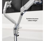 Fellowes Platinum Series Bras porte-écrans double - Argent