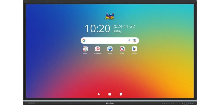 Viewsonic IFP7551-3C tableau blanc interactif 190,5 cm (75") 3840 x 2160 pixels Écran tactile Noir