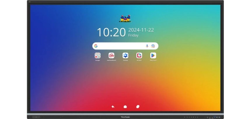 Viewsonic IFP7551-3C tableau blanc interactif 190,5 cm (75") 3840 x 2160 pixels Écran tactile Noir