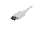 StarTech.com Câble Adaptateur USB C vers DisplayPort 1.2 4K 60Hz - 1,8m - Câble USB-C vers DisplayPort - HBR2 - Câble Vidéo USB Type-C DP Alt Mode vers Moniteur DP - Fonctionne avec Thunderbolt 3 - Blanc