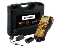 DYMO RHINO 5200 Industrial Label Maker | Labelling Machine Kit Case | Time-Saving Hot KeysPrints FastDurable Label Maker For Job Sites and Heavy-Duty Labelling Jobs (EU Type C Plug)