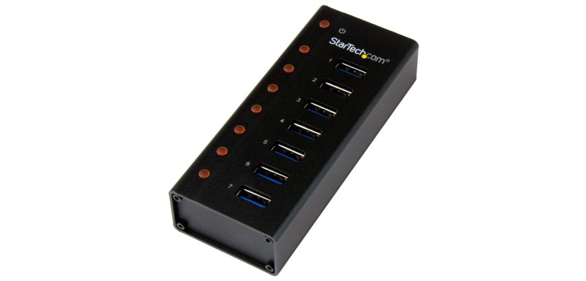 StarTech.com Hub USB 3.0 à 7 ports - 5Gbps - Concentrateur USB à montage mural / sur bureau avec boîtier métallique