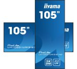 iiyama LH10551UWS-B1AG Écran d'affichage dynamique Écran plat de signalisation numérique 2,67 m (105") LED 500 cd/m² UltraWide 5K HD Noir 24/7