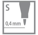 Marqueur permanent Stabilo OHPen pointe 0,4 mm