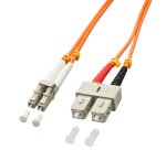 Lindy 1.0m OM2 LC - SC Duplex cavo InfiniBand e in fibra ottica 1 m Arancione