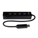 StarTech.com 4 Port USB 3.0 SuperSpeed Hub - Schwarz