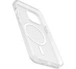 OtterBox Symmetry Series Clear pour MagSafe pour iPhone 15, Stardust (Clear Glitter)