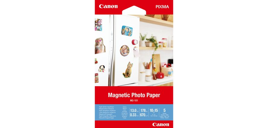 Canon MG-101 Magnetic Photo Paper, 4x6", 5 sheets