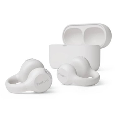 Philips 2000 series TAQ2000WT Auricolare True Wireless Stereo (TWS) clip auricolare, A orecchio aperto Musica e Chiamate Bluetooth Bianco