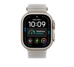 Apple Bracelet Océan gris translucide 49 mm - Finition titane naturel