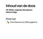 HP 304XL - hoog rendement - kleur (cyaan, magenta, geel) - origineel - inktcartridge