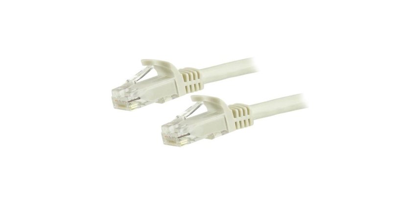 StarTech.com Cordon de raccordement UTP CAT6 (7,5 m) sans crochet - Câble patch RJ45 - Blanc