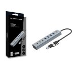 Conceptronic HUBBIES20G hub de interfaz USB 3.2 Gen 1 (3.1 Gen 1) Type-C 5000 Mbit/s Gris