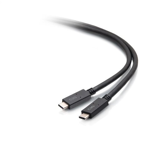 C2G Câble USB-C mâle vers USB-C mâle de 1,8 m (20V 5A) - USB 3.2 Gen 1 (5 Gbit/s)