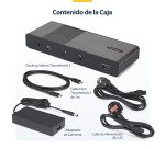 StarTech.com 206UE-TB5USB4DOCK base para portátil y replicador de puertos Alámbrico Thunderbolt 5 Negro, Gris
