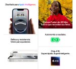 Apple iPhone 16e 15,5 cm (6.1") SIM doble iOS 18 5G USB Tipo C 128 GB Negro