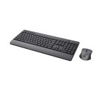 Trust Pack Teclado QZERTY Español + Ratón RF inalámbrico Negro Trezo