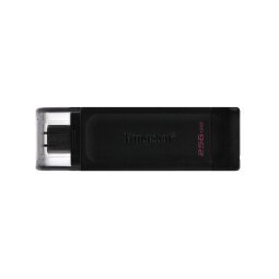 Kingston Technology DataTraveler 70 unidad flash USB 256 GB USB Tipo C 3.2 Gen 1 (3.1 Gen 1) Negro